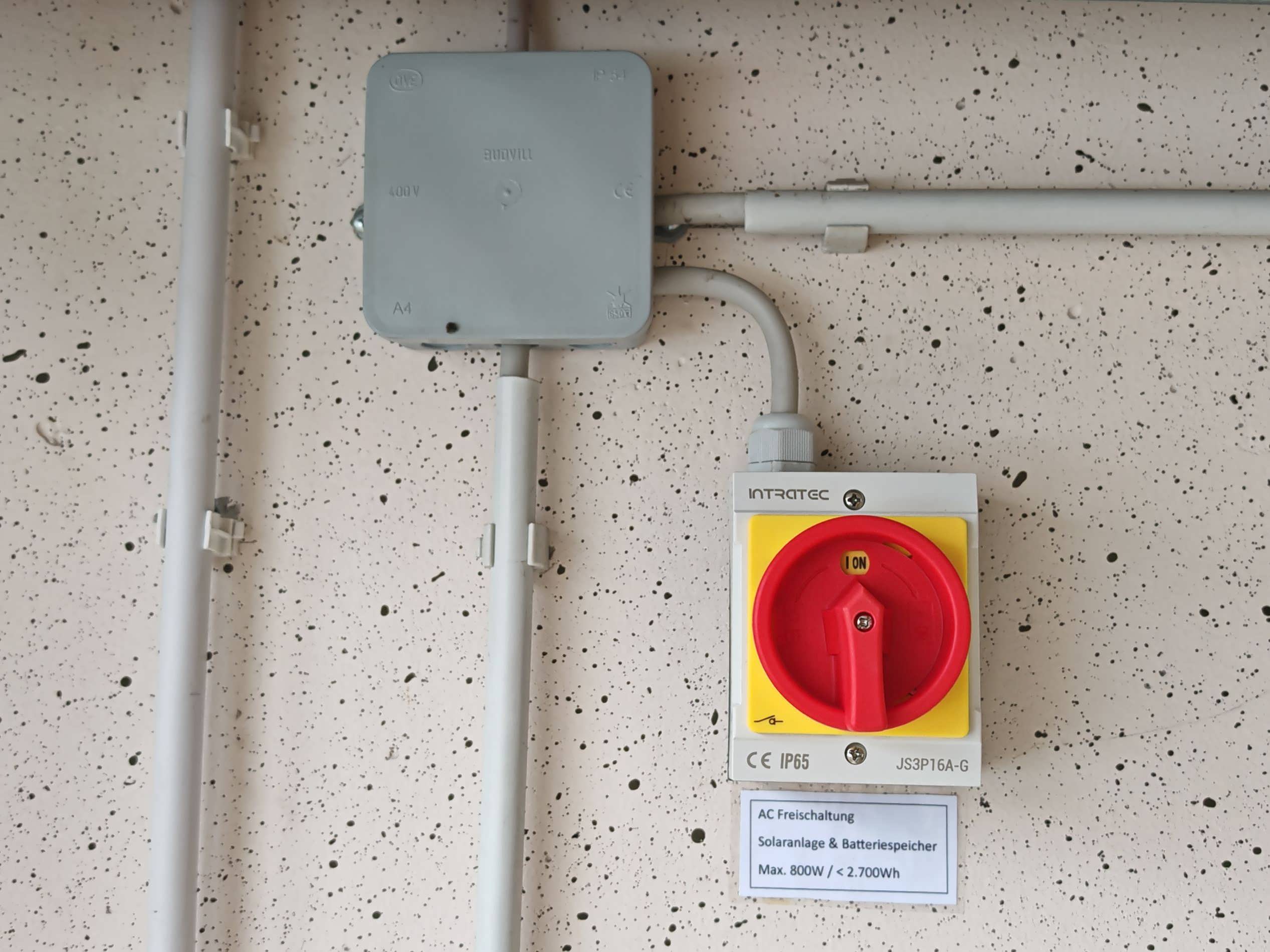 NOT-AUS f&uuml;r PV-Speicher