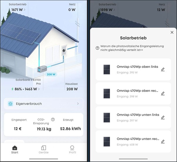Visualisierung &uuml;ber Anker APP